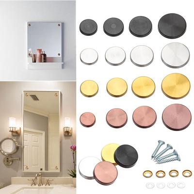 Stainless Steel Decoration Screw Covers Mirror Fixing Nails Mirror Fasteners Screws Decorative Cap
