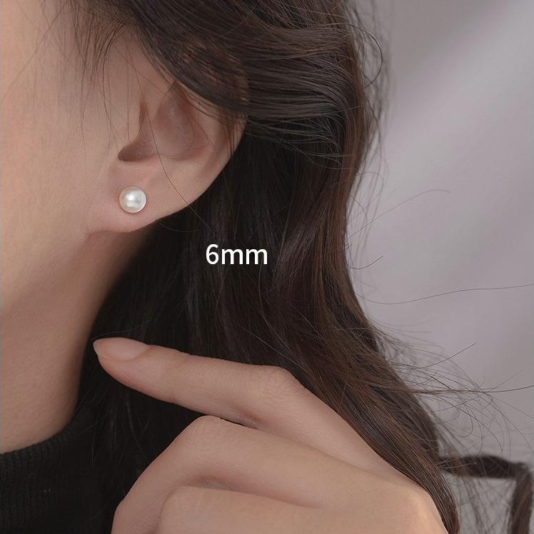 

Серьги Shijia из высококачественного серебра 925 пробы с жемчугом и ярким блеском — простой и роскошный дизайн