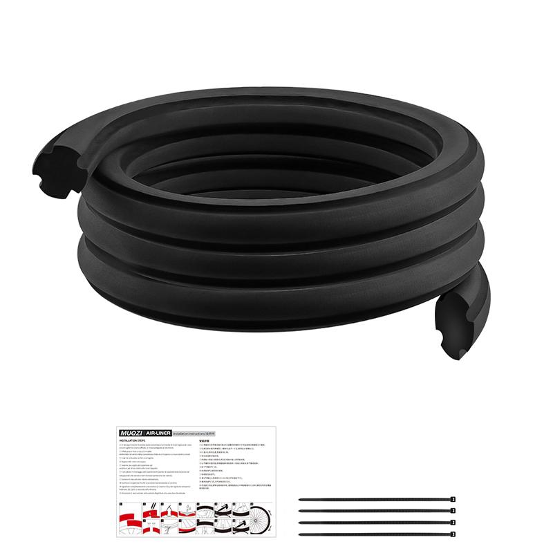 

MUQZI Puncture Proof Tubeless Tire Insert Bike Air Liner Gravel Protection Insert Compatible All Wheels Up to 29 Rim Protector чорний