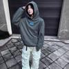 Womens Oversized Hooded Sweatshirt With 3D Letter Embroidery Loose Fit Streetwear Winter 2025