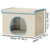 Cooling Cat House for Summer Dog Nest with 6 Ice Packs Cold Dog Shelter Universal Cooling Cat House Foldable Portable Cat House