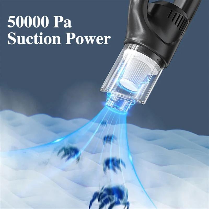 Wireless Handheld Vacuum Cleaner Cordless Handheld Chargeable Auto Vacuum for Home Car Pet Mini Vacuum Cleaner 50000Pa