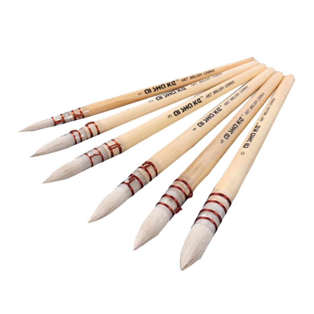 Watercolor Acrylic Gouache Weasel Hair Drawing Brush Paint Brushes Student Stationary Art Supplies