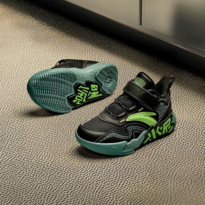 Anta Kids Cement Krypton Synthetic Leather Fabric Trendy Comfortable Versatile Non-Slip Wear-Resistant Low-Top Kids Basketball Shoes A12519932