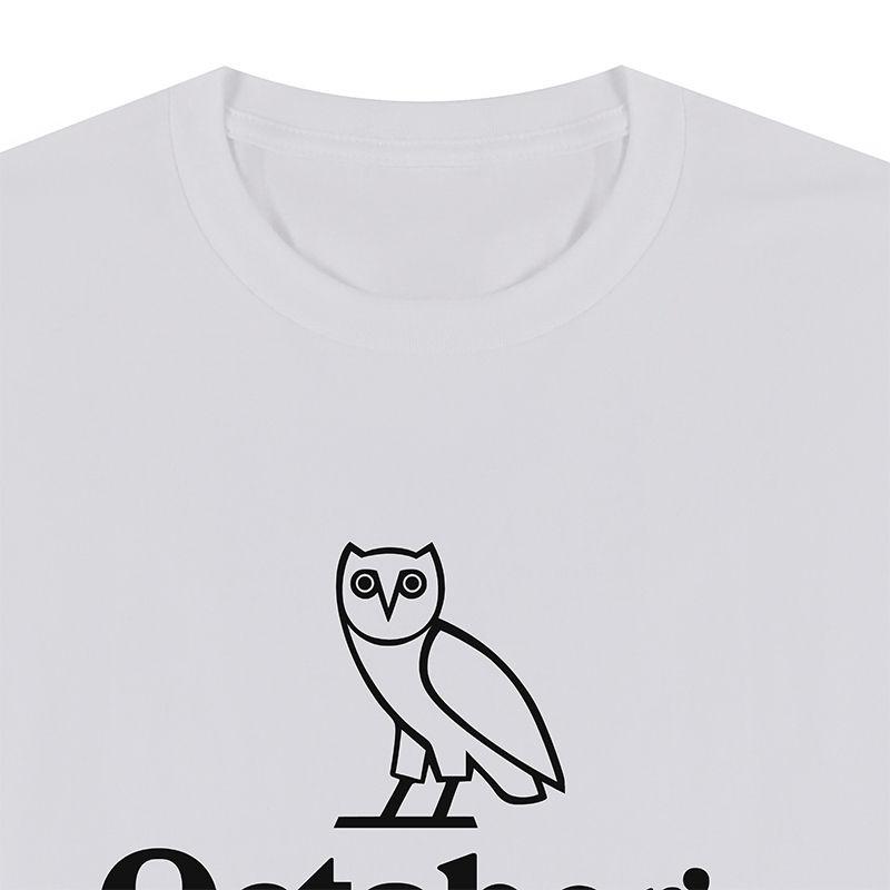 T-shirt da uomo e da donna T-shirt Drake Anatra Maschio Tutto cotone Girocollo Manica corta Hip-hop Ampia Retro Stile Americano