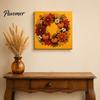 Herbstfest Mitgebsel Kürbis Kunst-Set mit Kunstperlen, Kranzmalerei Herbsternte Gemütliche Thanksgiving-Dekoration 3D-Perlenbastelset für Erwachsene Anfänger,