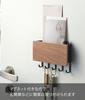 Yamazaki Magnetic Key Hook with Holder, Lin, Brown, 2729
