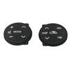1Pair Steering Wheel Switch Buttons Controls Rubber Fit for Toyota Prius 2009-2015, for Prius C 2012 2013 2014 2015 2016 2017