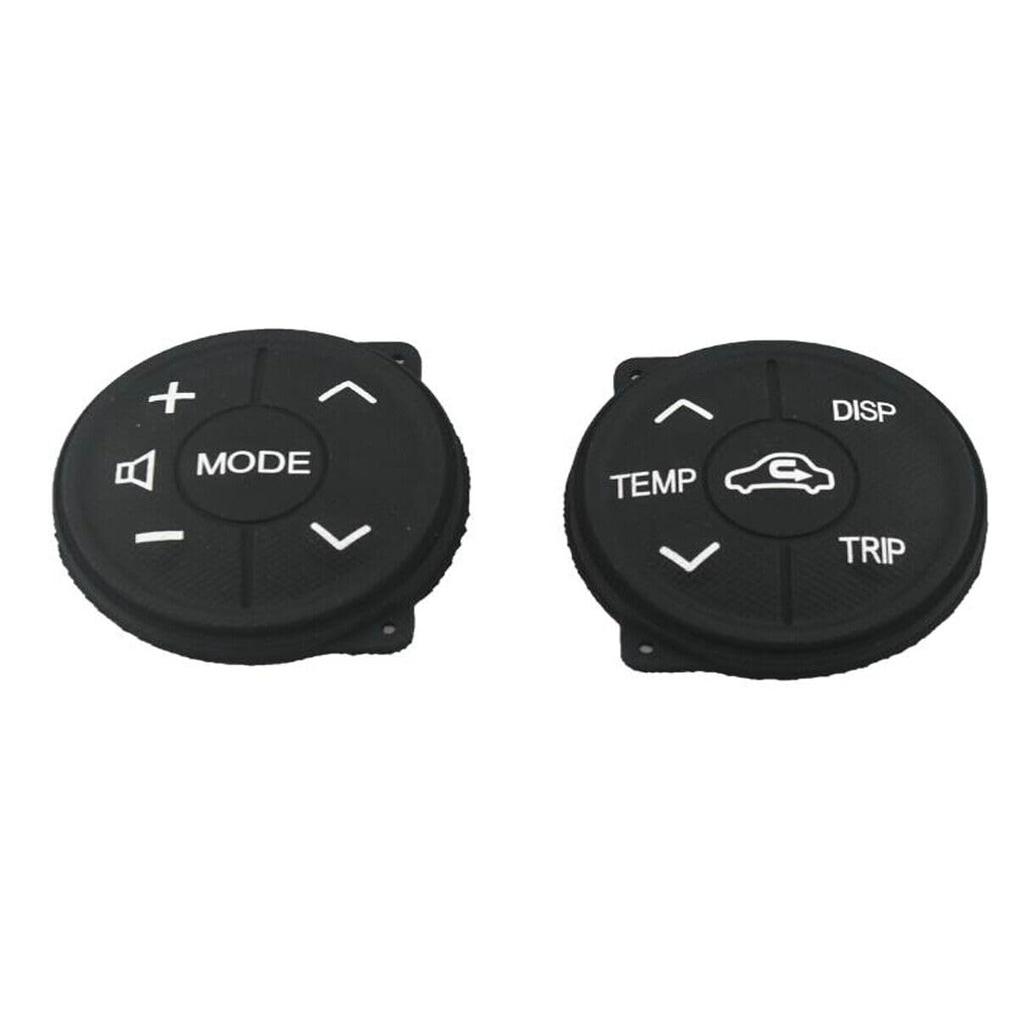 1Pair Steering Wheel Switch Buttons Controls Rubber Fit for Toyota Prius 2009-2015, for Prius C 2012 2013 2014 2015 2016 2017