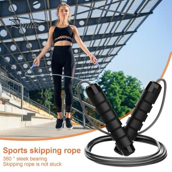 300CM Steel Wire Skipping Rope Adjustable Non-slip Handle Tangle-Free Physical Testing Weight Training Students Kids Adults Fitness Jump Rope