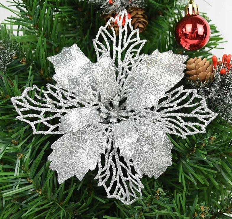 Christmas Star Flowers 6 Pcs [Se-Gb10]