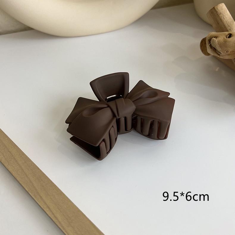 Akryl Barrette elegancka jednokolorowa spinka do włosów krab spinka do włosów Vintage proste akcesoria do włosów dla kobiet kucyk pazur klip kraby