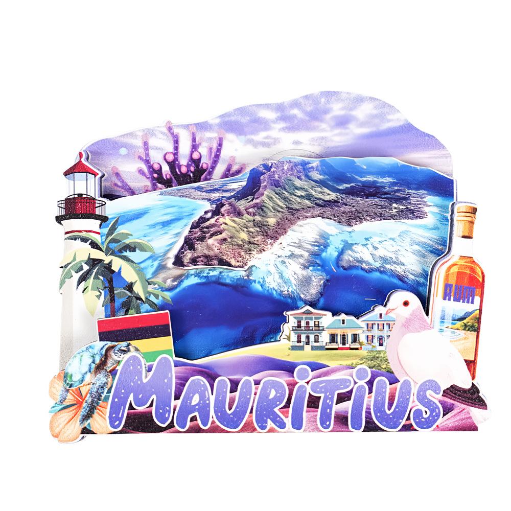 3D Wooden Magnetic Fridge Magnet City Landmark Souvenir Travel Memory Gift Set
