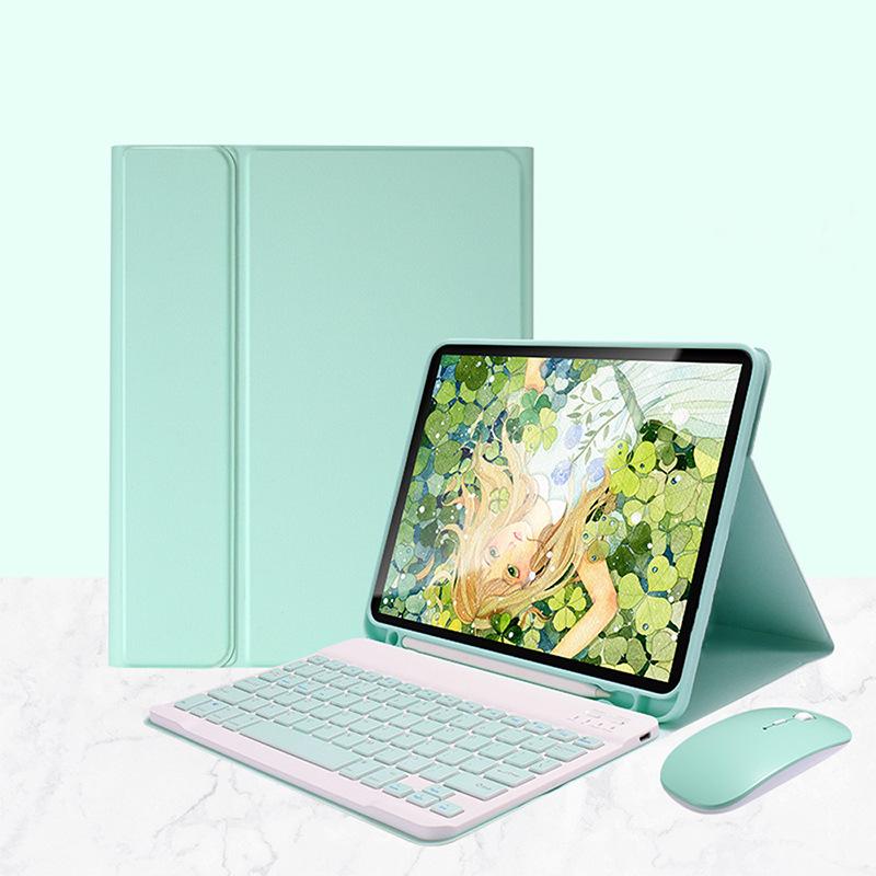 Samsung A8 Tablet Case with Detachable Bluetooth Keyboard, Pen Slot & Mouse, 10.5-inch