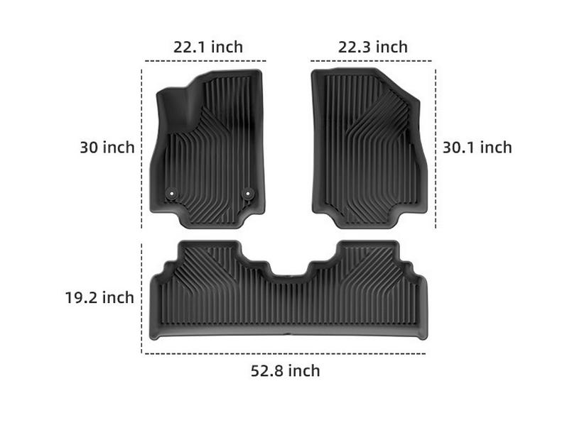 Custom TPE Floor and Trunk Mats for Kia EV3 (2025 Model)
