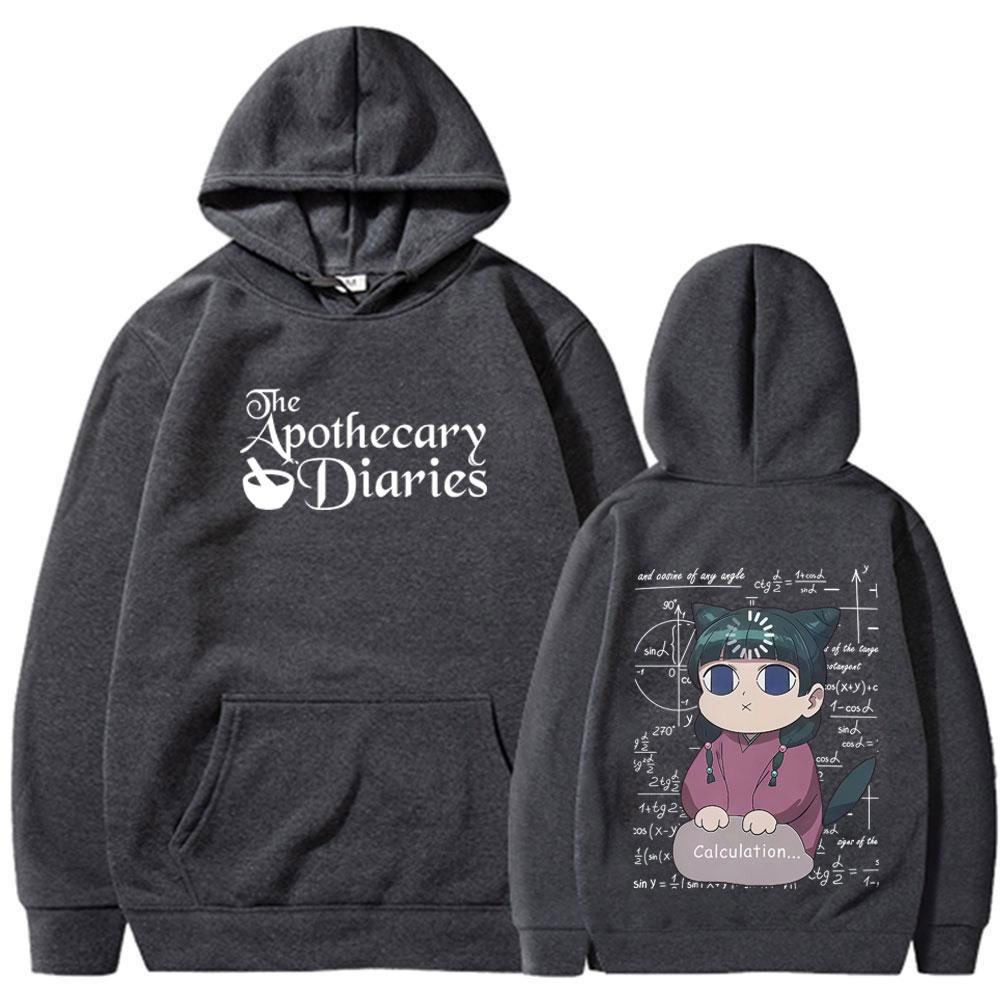Anime The Apothecary Diaries Maomao Print Hoodie Men Women Casual Hip-hop Hooded Sweatshirt Hoodies Streetwear