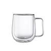 Shangqi doppelwandige Borosilikatglas-Tasse mit Henkel