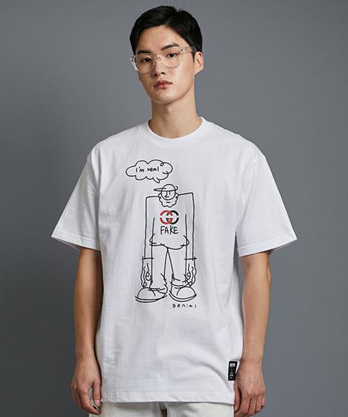 Conceptual [Conceptual X Genial] Sazzi Short Sleeve T-Shirt_White White/Xl