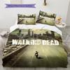 Povlečení s motivem The Walking Dead Domácí dekorace Narozeninový dárek (1 * povlak na peřinu + 2 * povlak na polštář, bez jádra)