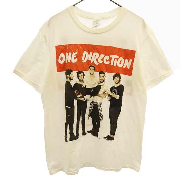 Gildan One Direction Print Short Sleeve T-shirt M White System Men's Used