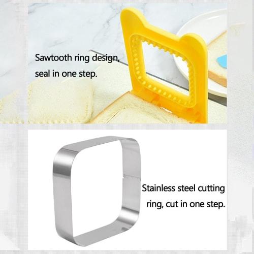 Sandwich Mold, Sealer, Sandwich Cutter Press, Square, Quick Cooking, Bento Making, Homemade Bento Sandwiches, Bread Making Tool, Sandwich, Bread Cutte