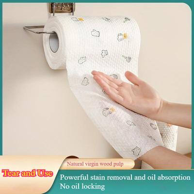 Lazy Cloth Kitchen Wet and Dry Dual Use Washable Non Woven Fabric Kitchen Oil Absorbing Paper