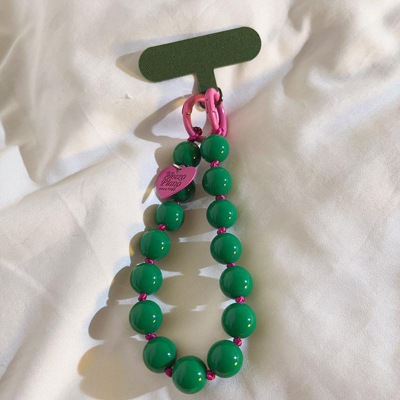 Rainbow Bead Mobile Phone Lanyard, Retro Bead Mobile Phone Lanyard, Suitable for Mobile Phones, Luggage Accessories