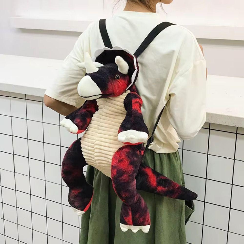Creative Plush Dinosaur Doll Simulation Dinosaur Cute Dinosaur Backpack  Educational Toy