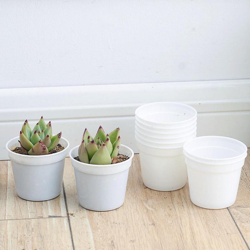 10 Pcs Resin Flower Pots Succulent Plants Small Round Pot Home Garden Decor New