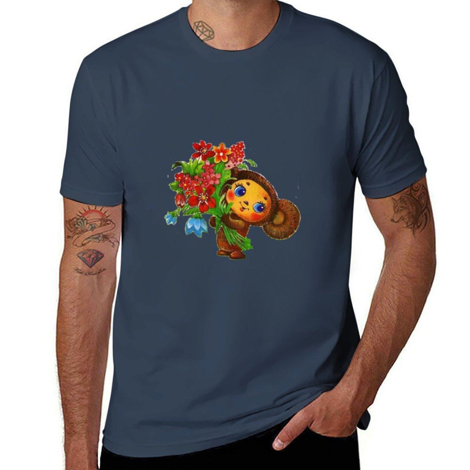 cheburashka TShirt Casual Lightweight Short Sleeve Top S