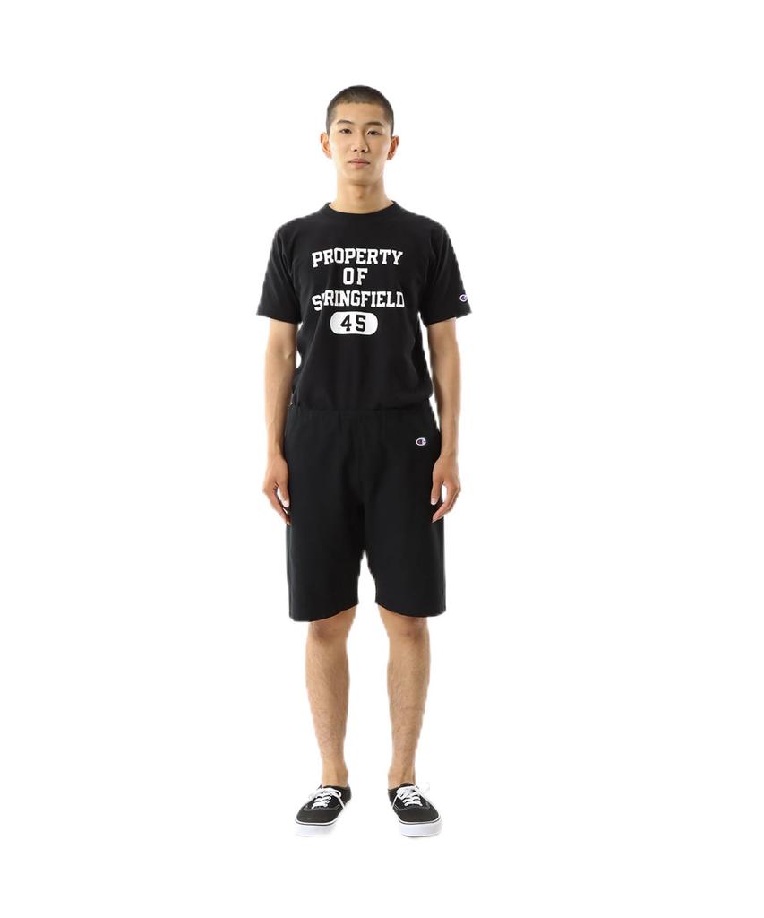 Shorts Cotton Oz Reverse Shorts Black XL [Champion] 100% 9.4 Weave(R) C3-D526Z Men's