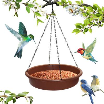 Outdoor Hanging Birdbath Bird Feeder Capacity Install Weather-Resistant Easy To Large Metal Bird Bath