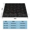 Cmyk Dinosaurs ( Black ) Blanket For Sofa Bed Travel Dinosaur Herbivore Carnivore Dino T Rex Tyrannosaurus