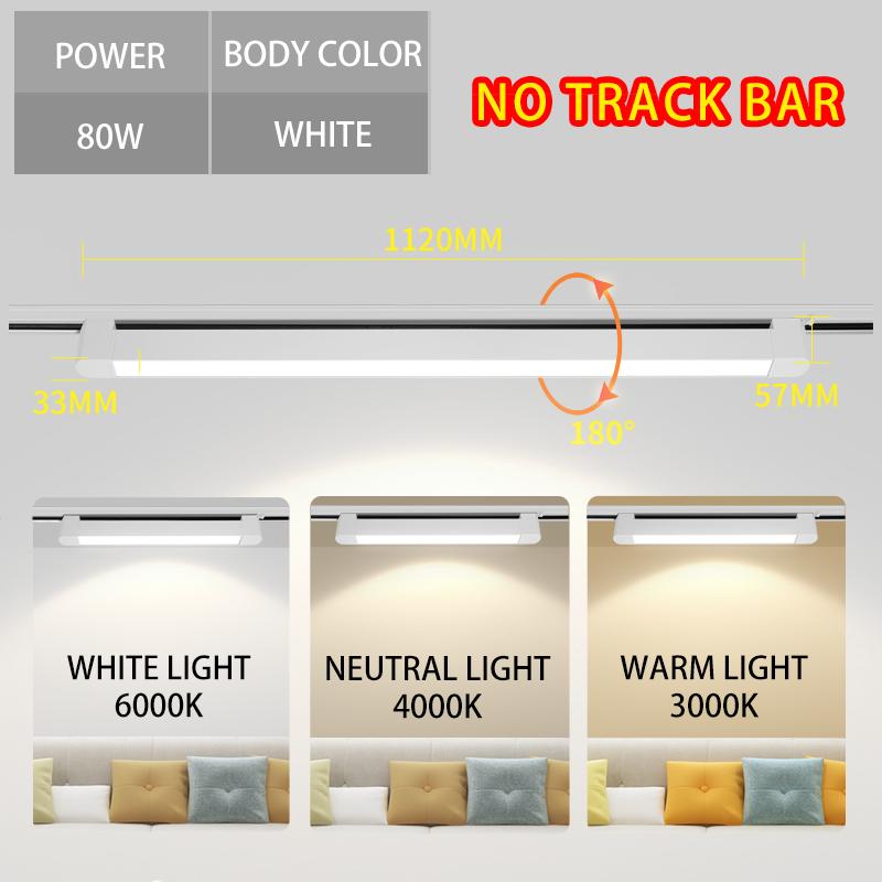 New Track Lights Aluminum Ceiling Track Light Floodlight Lamp 110-220V Light Track Rail  Indoor Life Clothing Store Home Decor