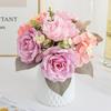 Rose Peony Silk Bouquet Artificial Flowers Wedding Home Room Ornamental Flowerpot Decora Valentine's Wreath Diy Gift Accessories