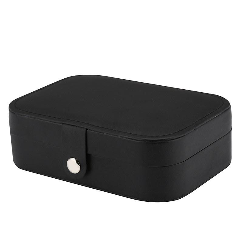 Vintage Leather Jewelry Box For Earrings Bracelets And Rings With Elegant Storage Solution