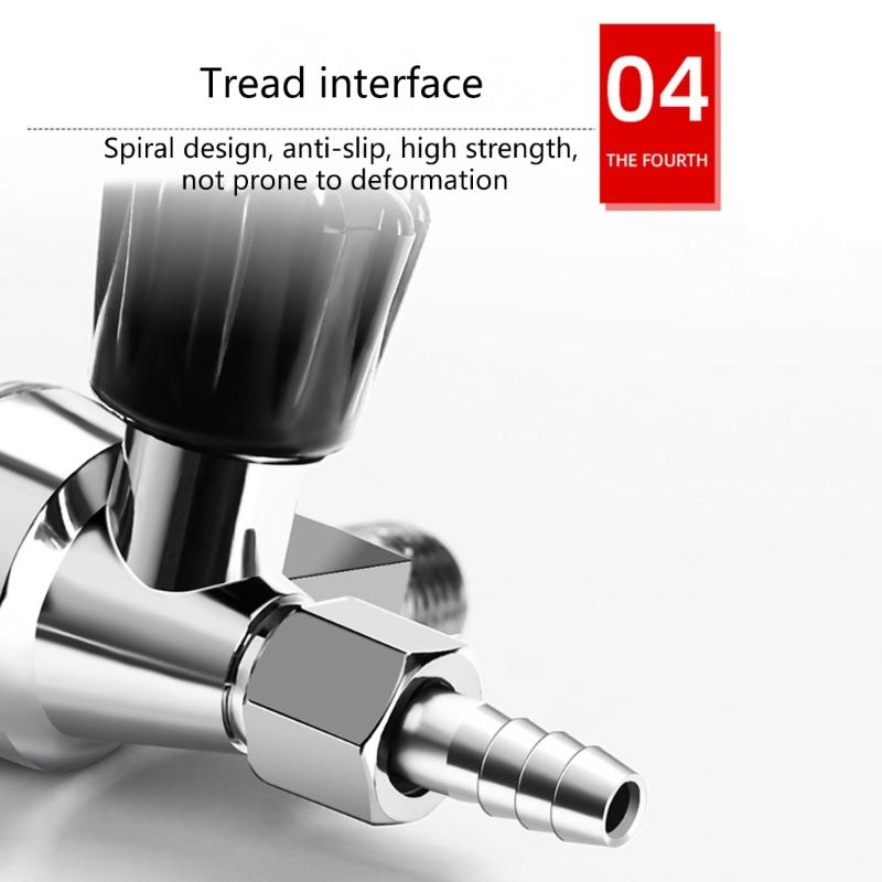Argon CO2 Regulator Flowmeter Featuring Clear Tube For Clear Gas Flow Monitoring And Antislip Connection