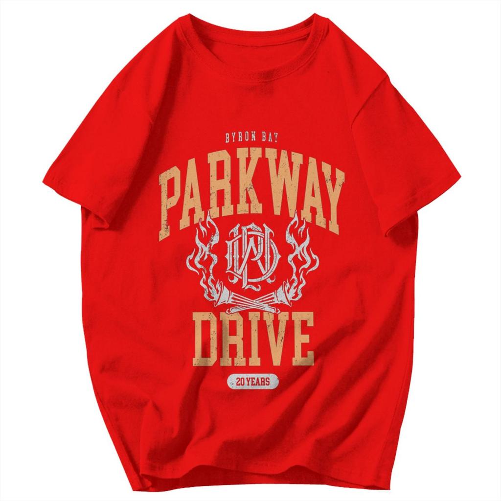 Men T Shirt Parkway Drive 20 Year Anniversary Europea Awesome Cotton Y2K Graphic Short Sleeve Unisex Clothing T Shirts