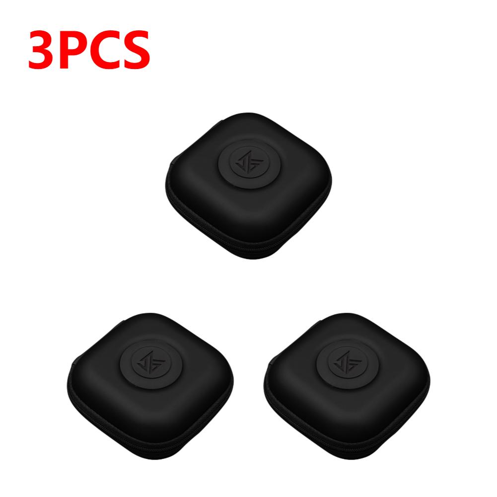 1-10PCS KZ Earphones Oval Storage Bag Wired Headphones PU Zipper Storage Box Portable Hold Case Container for KZ BA10 AS10 ES4