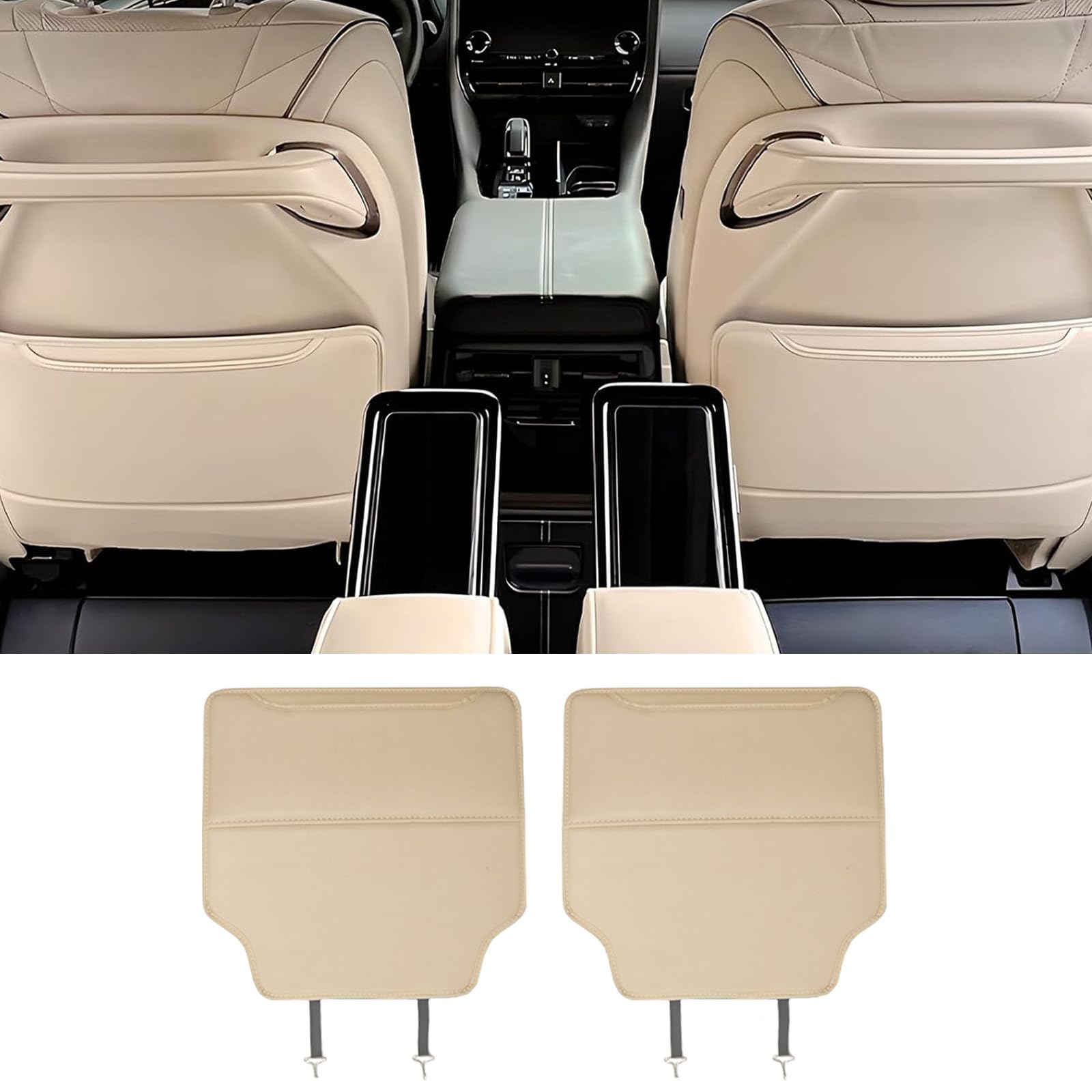 

Misoso Toyota New Alphard 40 Серия Vellfire Защита от ударов ногами Защита спинки сиденья заднего сиденья Защита от ударов ногами заднего сиденья Защитный коврик ALPHARD VELLFIRE 40 бежевый