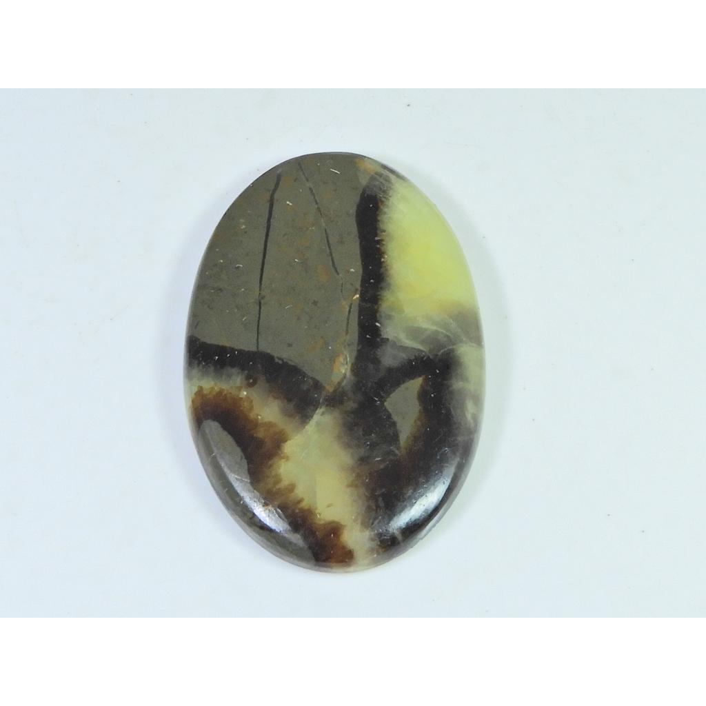 90Cts. Natural Multi Septarian Pear Cabochon Loose Gemstone 33X51X06 MM B-382