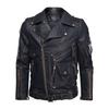 European and American locomotive PU leather jacket multi-pocket zipper leather jacket men's autumn and winter punk jacket European size