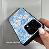 Acrylic Hard Back Shell for OPPO Reno15 5G Vintage 3D Texture Flower Print Phone Case