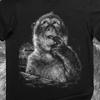 Philosopher Monkey T Shirt Funny Deep Thought Vintage Comfortable Breathable Versatile Graphic Fashion Stretched