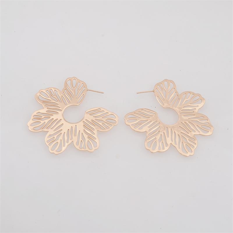 Nuova Tendenza Orecchini Pendenti da Donna a Fiore Vuoto Bohemien Floreale Esagerati Decorazione per Orecchie da Festa Elemento Vegetale