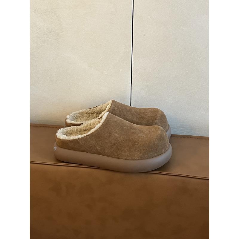 New Baotou Thick-soled Height-increasing Home Outdoor Women's Drag Cotton Shoes