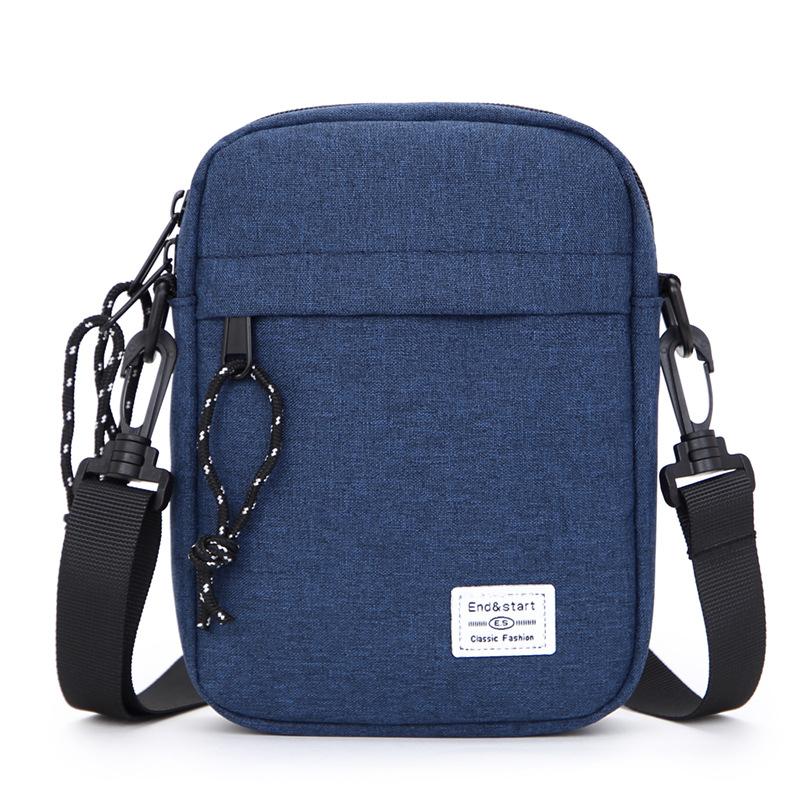 Minimalist Wallets Mens Crossbody Waist Bag Stylish Oxford Shoulder Bag Men's Casual Backpack Male Trendy Small Square Phone Bag