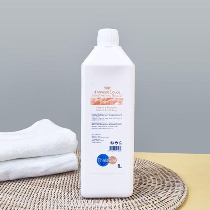 

THALASPA [All Seasons] 100% Almond Oil 1L (+ Pump and Portable Bottle) 1L (+pump & portable container included)