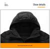 Men's Lightweight Hooded Down Jacket, Winter 2025 - Short, Warm, Trendy, 90% White Duck Down.