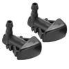 2pcs Windshield Washer Spray Jet Nozzle 986303X900 Black ABS Replacement for Rio 2011‑2016